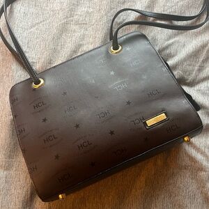 HCL Brown Leather Handbag